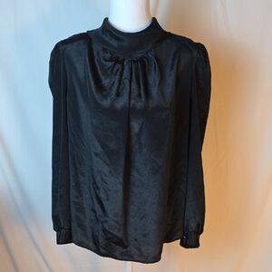 Vintage Elegant Black Women's Top